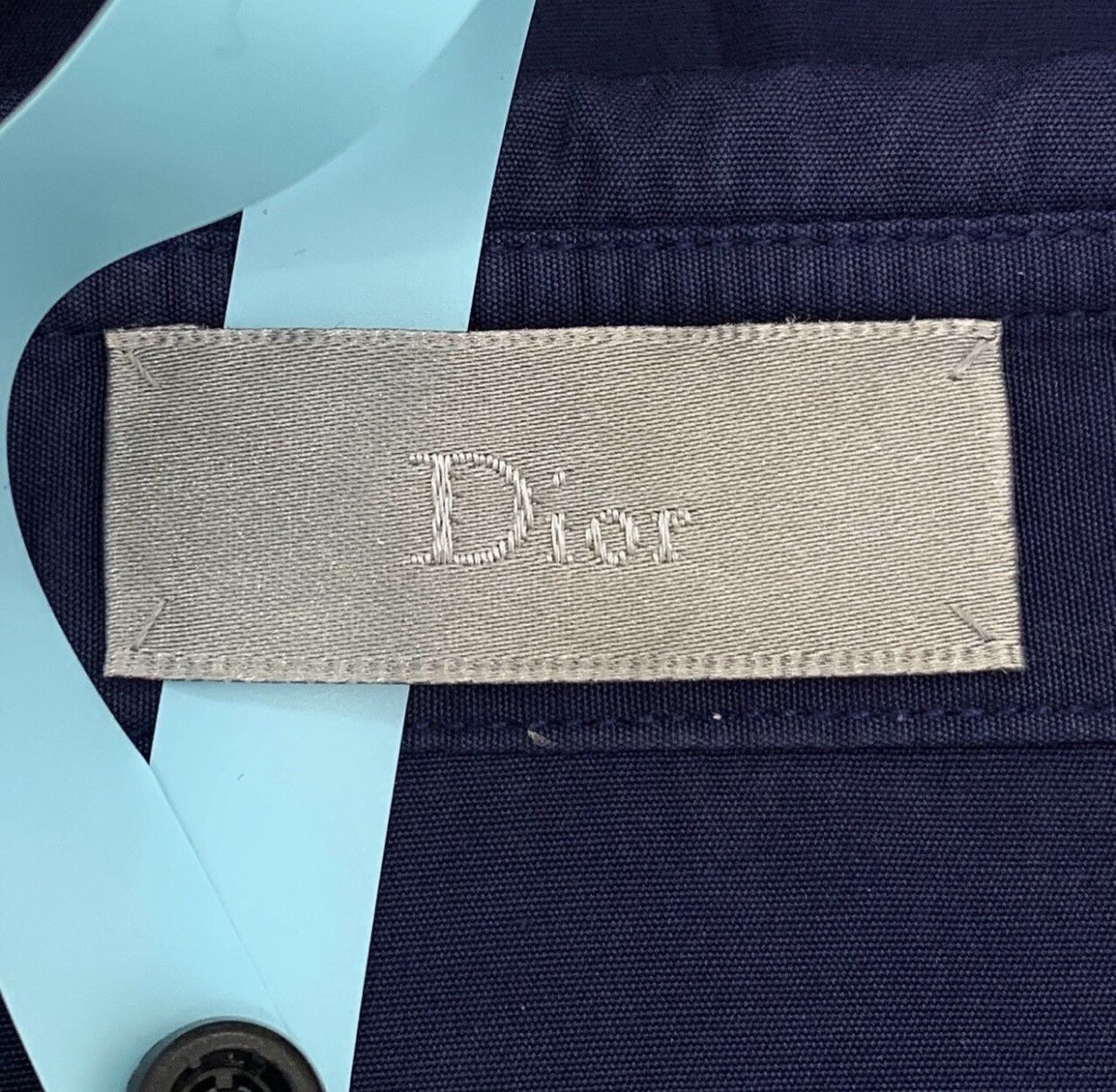 Dior Dior collar striped lapel navy bluecotton long sleeved shirt Size US M / EU 48-50 / 2 - 6 Thumbnail
