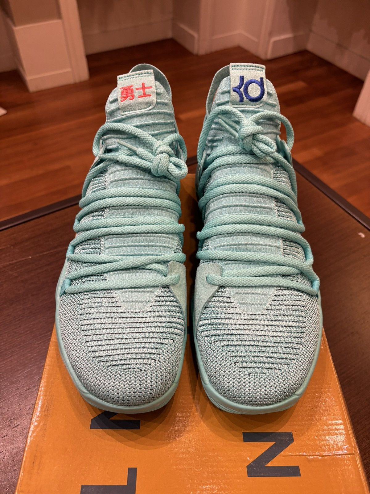 Nike KD 10 “City Edition 2” Teal Size US 12 / EU 45 - 4 Thumbnail