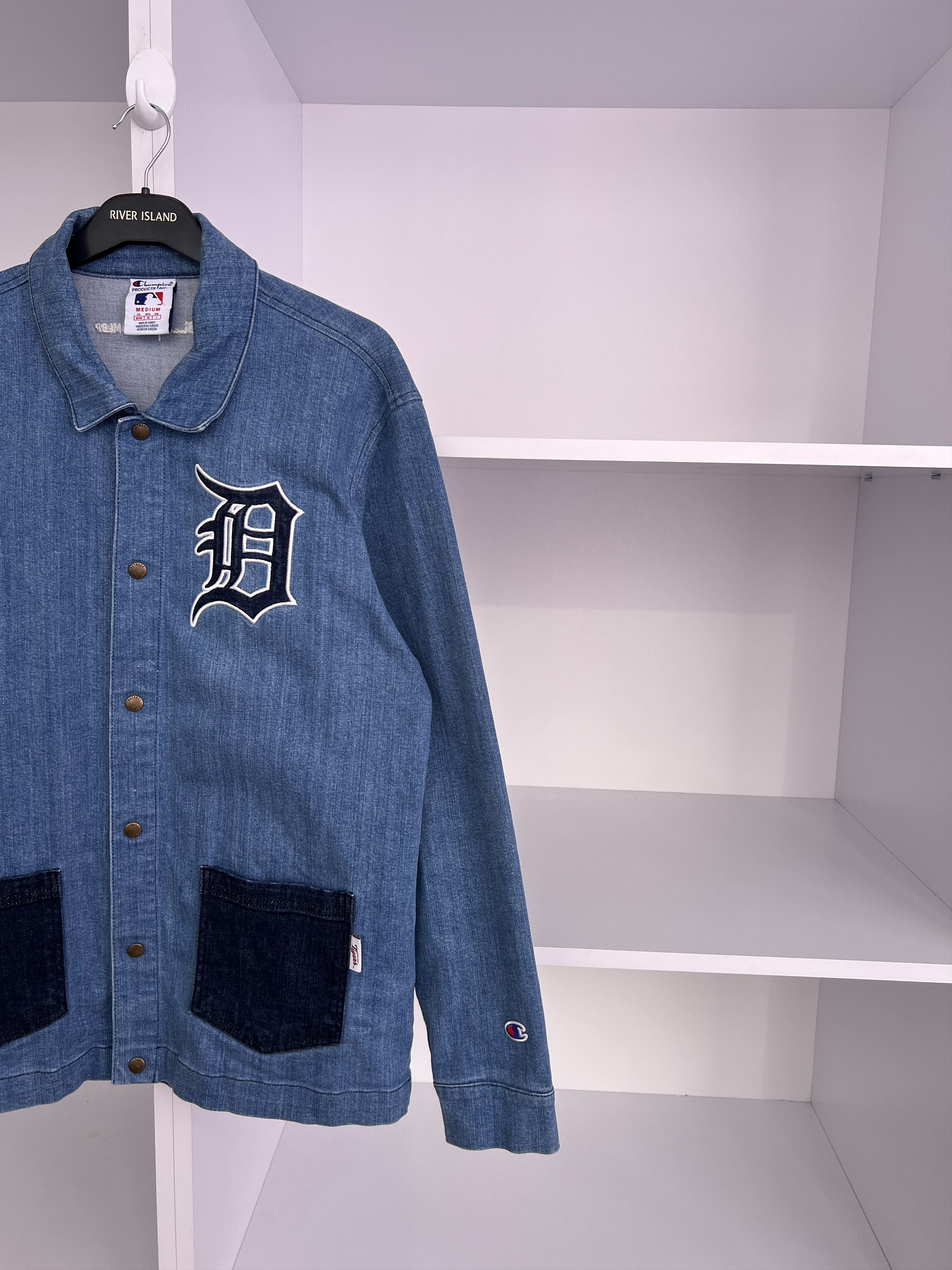 Champion × MLB × Vintage Vintage Champion Detroit Tigers MLBP jeans Button Up Shirt Size US M / EU 48-50 / 2 - 4 Thumbnail
