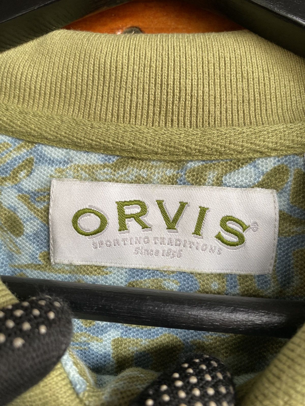 Orvis Vintage Orvis Pattern Polo Shirt Made in Macau Size US L / EU 52-54 / 3 - 11 Thumbnail