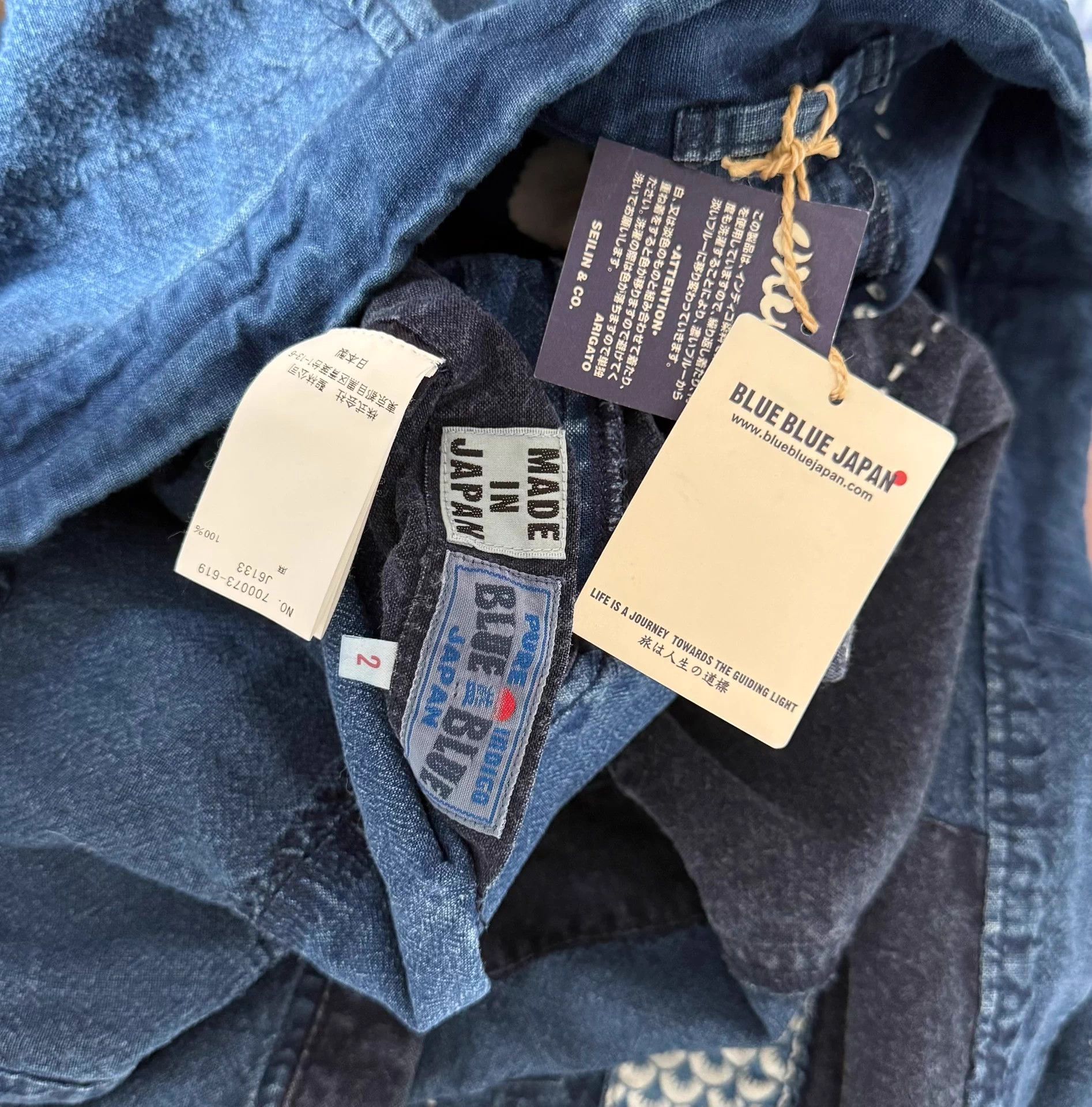 Other Blue Blue Japan Indigo Sashiko Patchwork Robe Coat 2 Size US M / EU 48-50 / 2 - 9 Thumbnail