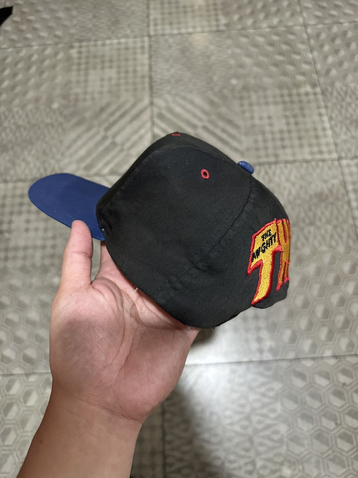 American Needle × Marvel Comics RARE Vintage Mighty Thor Blockhead American Needle Hat Size ONE SIZE - 5 Thumbnail