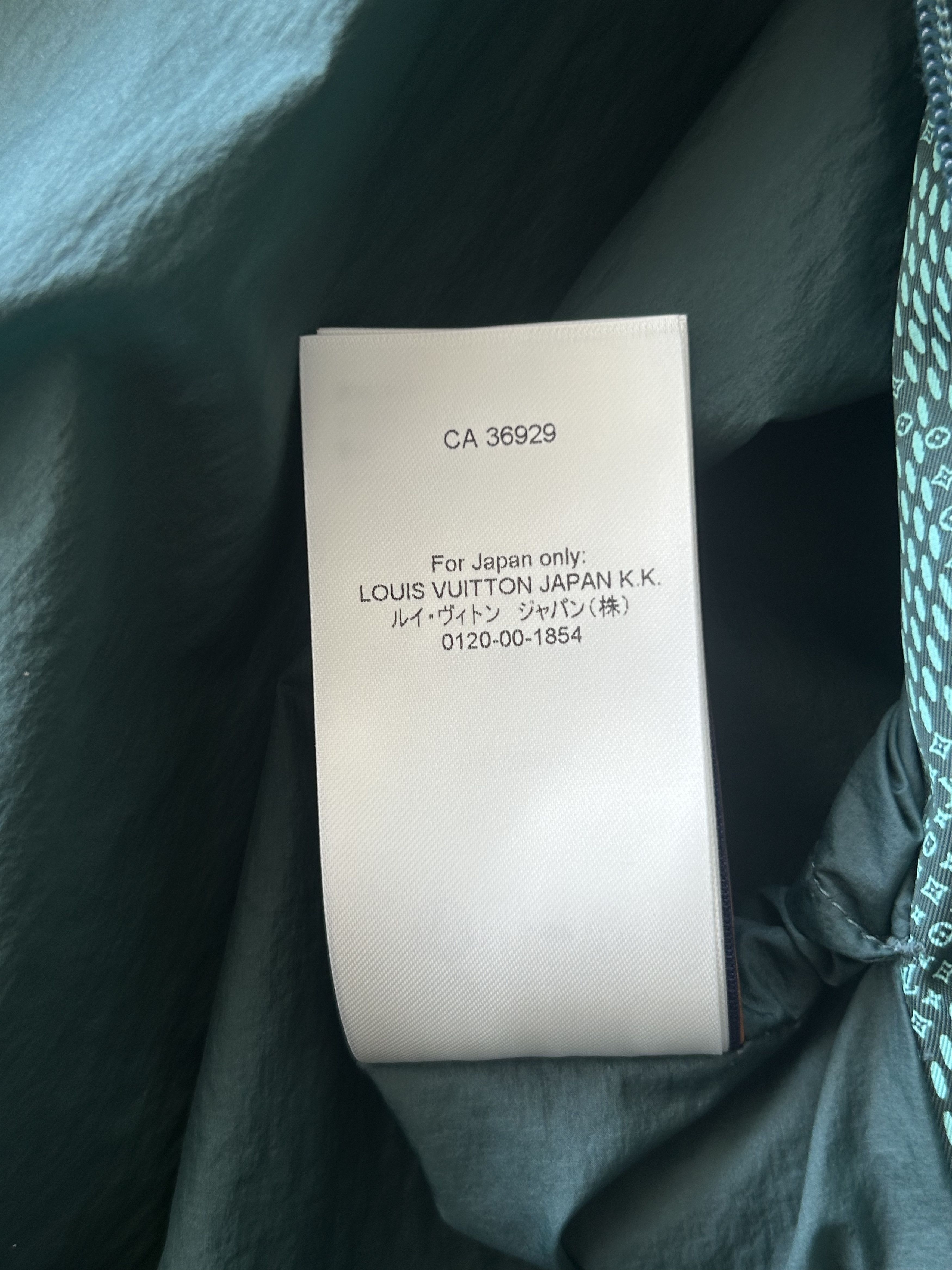 Louis Vuitton Louis Vuitton Green Damier Hooded Windbreaker Size US XXL / EU 58 / 5 - 9 Thumbnail