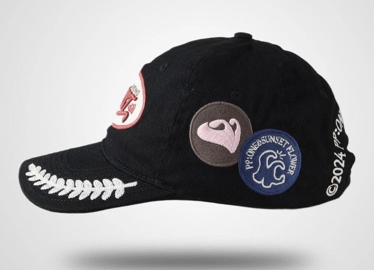 Japanese Brand Outdoor retro fashion embroidered patches cap hat aesthetic Size ONE SIZE - 3 Thumbnail