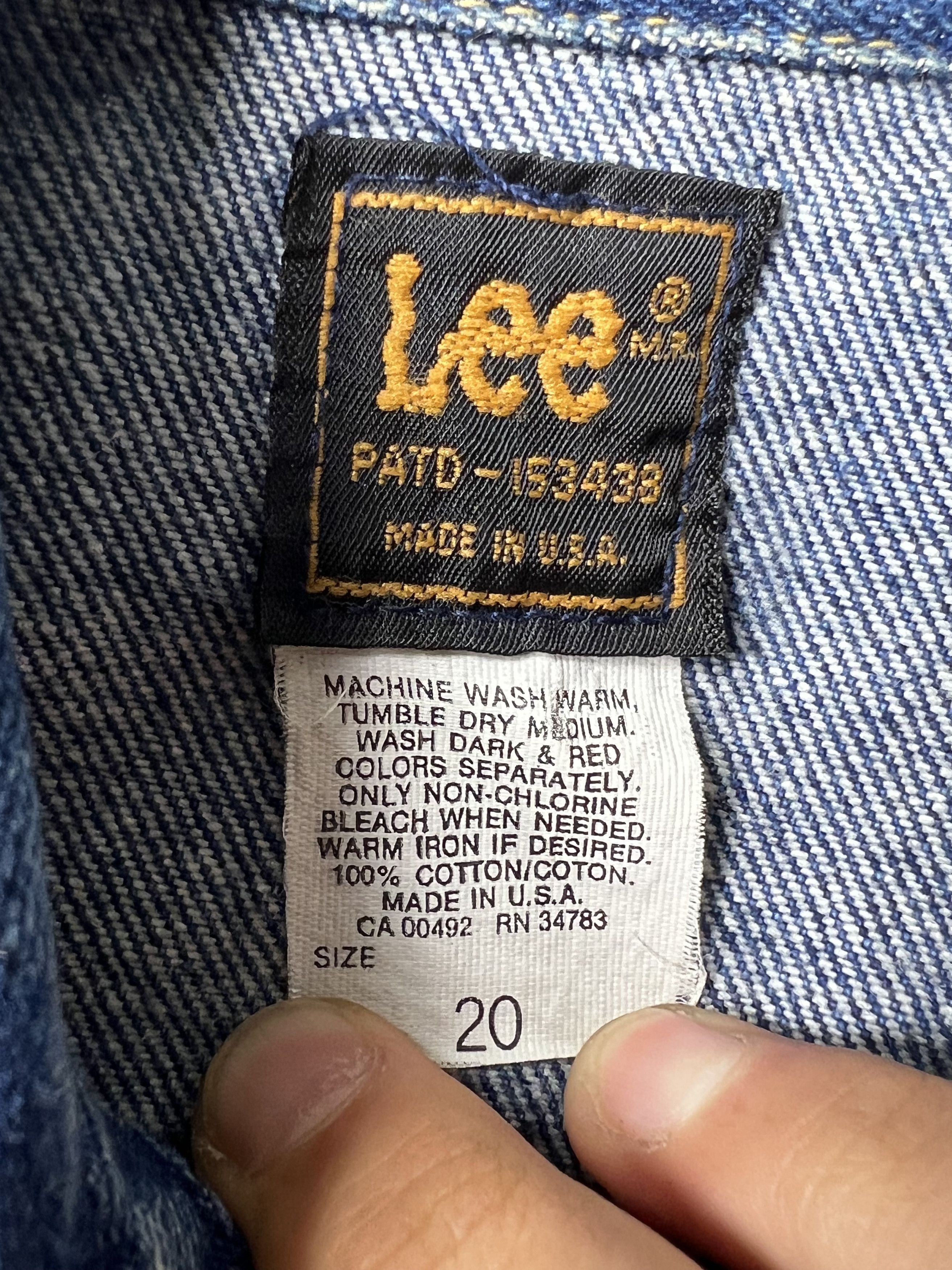Lee × Vintage Vintage 1980's Lee 2 Pocket Denim Jean Jacket Size US M / EU 48-50 / 2 - 6 Thumbnail