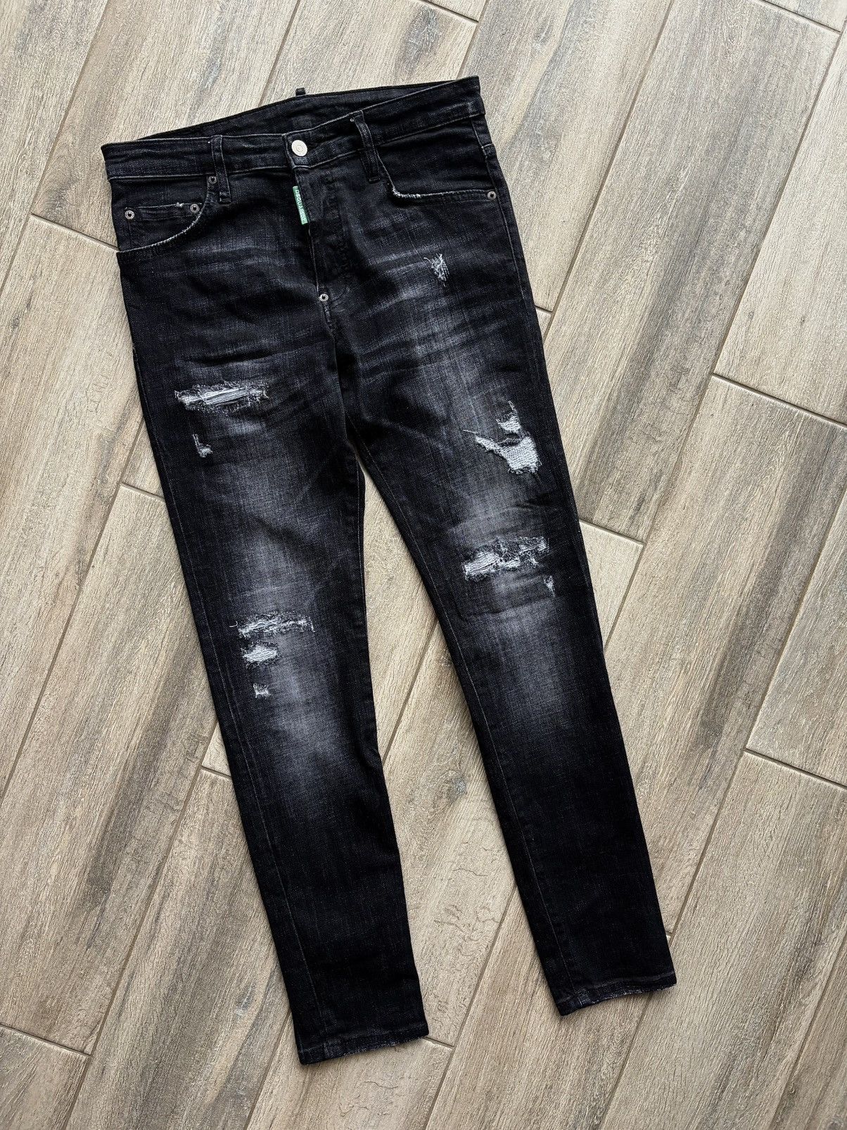 Dsquared2 Dsquared2 Skater Jeans Black Size 44 Distressed Designer Size US 30 / EU 46 - 1 Thumbnail