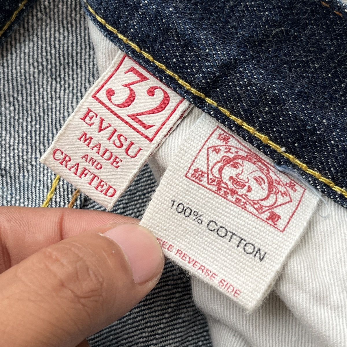 Evisu × Japanese Brand EVISU PARIS DAICOCK SELVEDGE JEANS Size US 32 / EU 48 - 6 Thumbnail