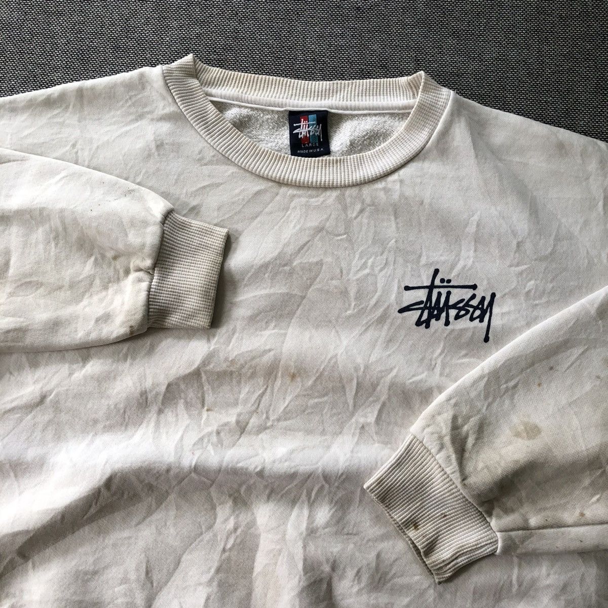 Stussy STUSSY World Tour Backprint Crewneck Sweatshirt Size US L / EU 52-54 / 3 - 3 Thumbnail