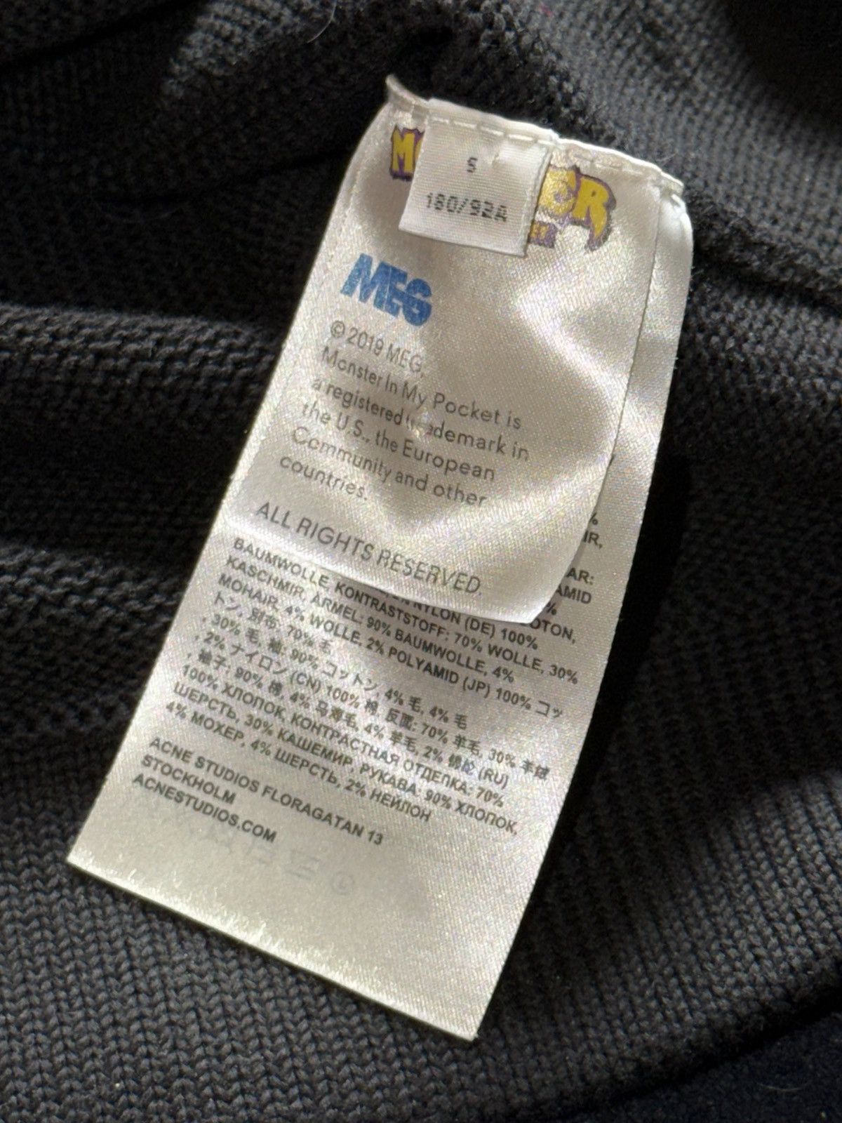 Acne Studios 2020 Acne Studios zombie monster in my pocket sweater wool 🧟 Size US S / EU 44-46 / 1 - 10 Thumbnail