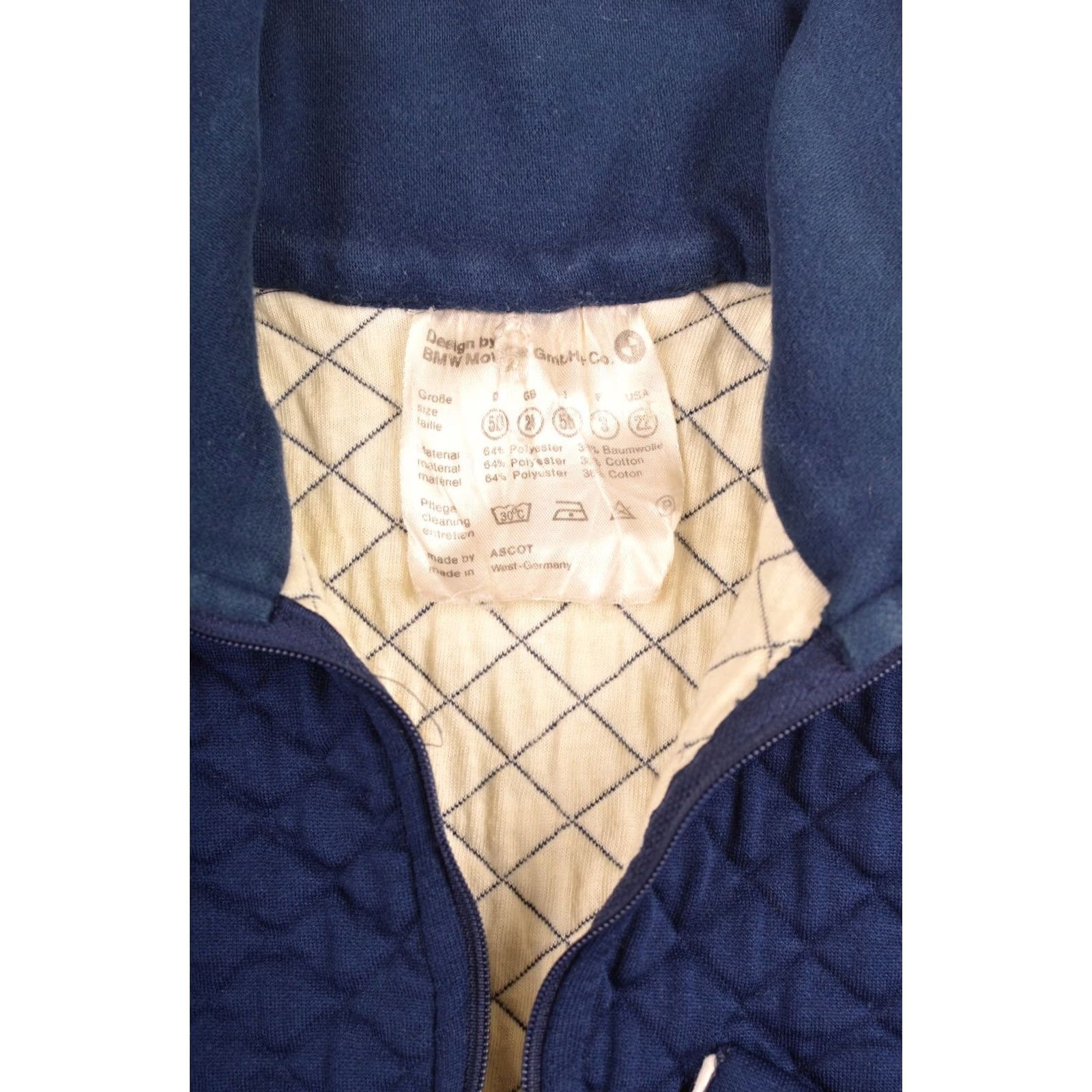 BMW BMW Made by Ascot Vintage W's Full-Zip Sweatshirt Jacket West Germany Size D 50 Blue 3 Vintage Womens Sweatshirt 64% Polyester 36% Cotton N/A Size XS / US 0-2 / IT 36-38 - 5 Thumbnail