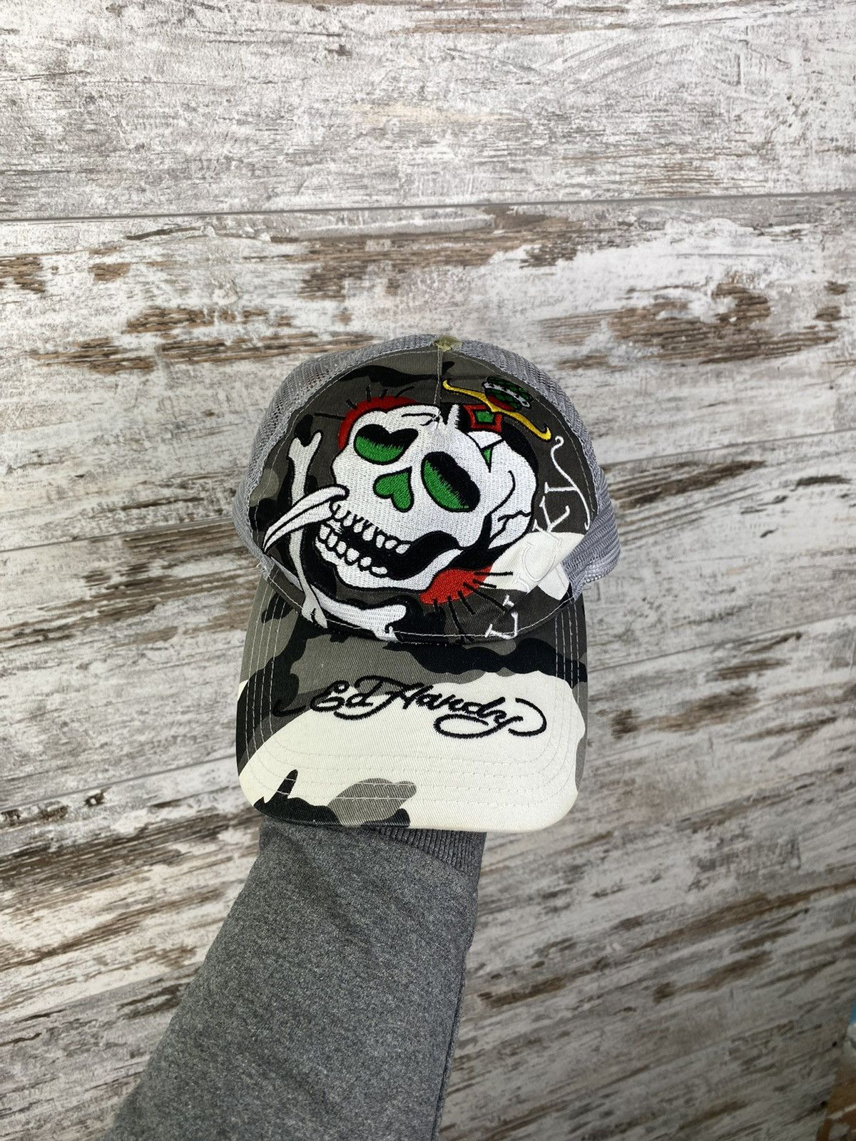 Christian Audigier × Ed Hardy × Vintage Mens Vintage Ed Hardy by Christian Audigier cap hats rare Size ONE SIZE - 1 Thumbnail