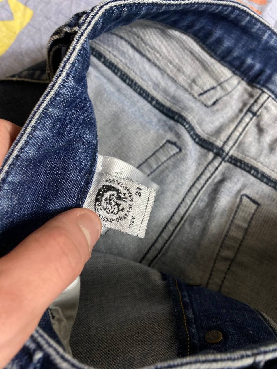 Diesel Vintage Diesel Jeans Y2K Logo Designer Size US 31 - 19 Thumbnail