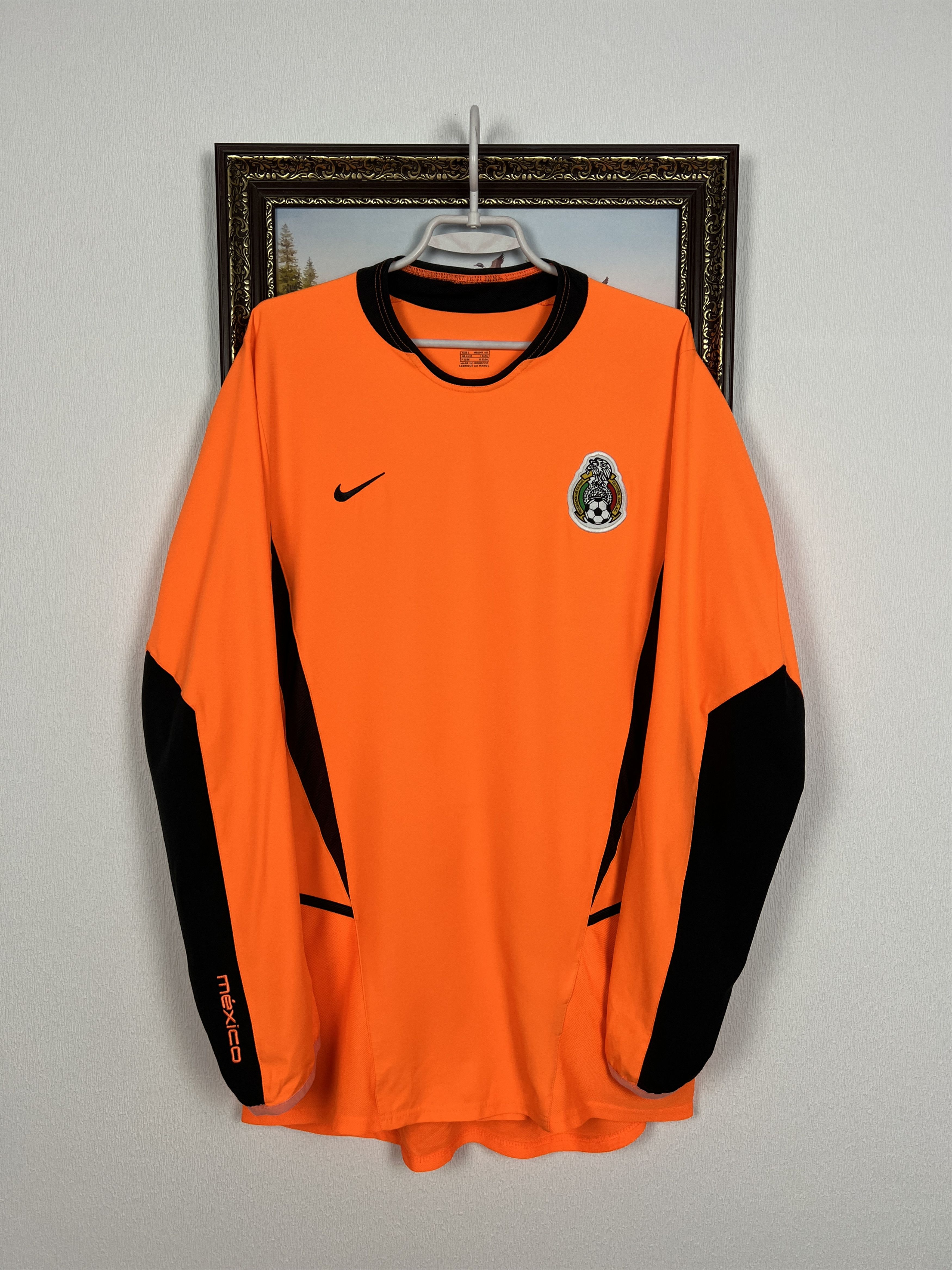Nike Mexico Goalkeeper football shirt Soccer Nike National Tee Size US L / EU 52-54 / 3 - 1 Thumbnail