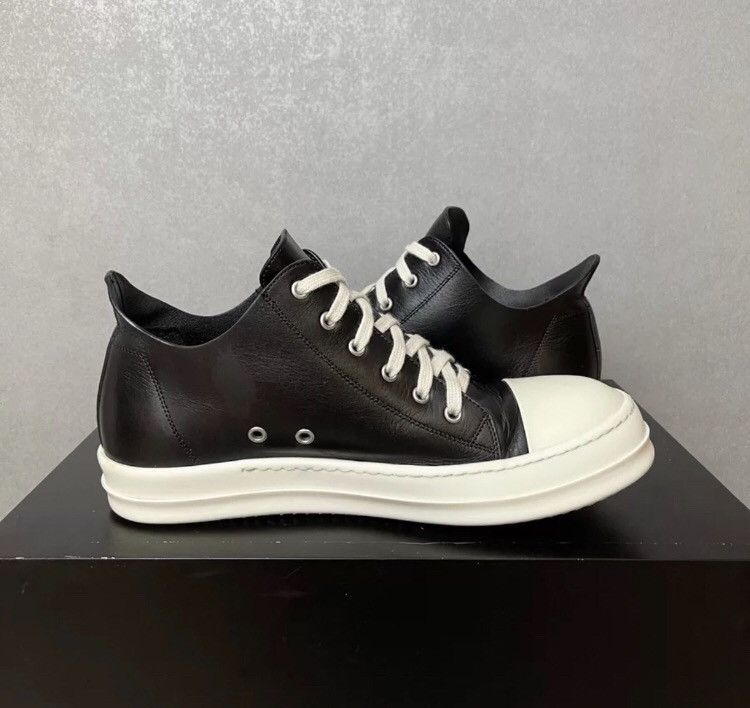 Rick Owens Rick owens Big Converse ro mainline cowhide black and white Size US 10 / EU 43 - 5 Thumbnail