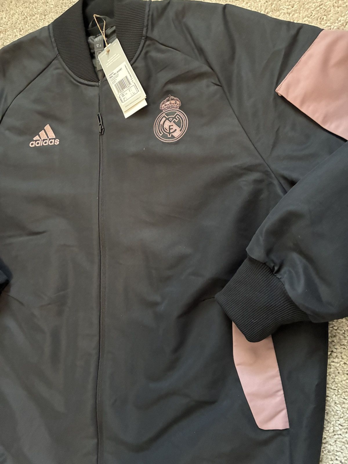 Adidas Real Madrid Travel Jacket Size US L / EU 52-54 / 3 - 3 Thumbnail