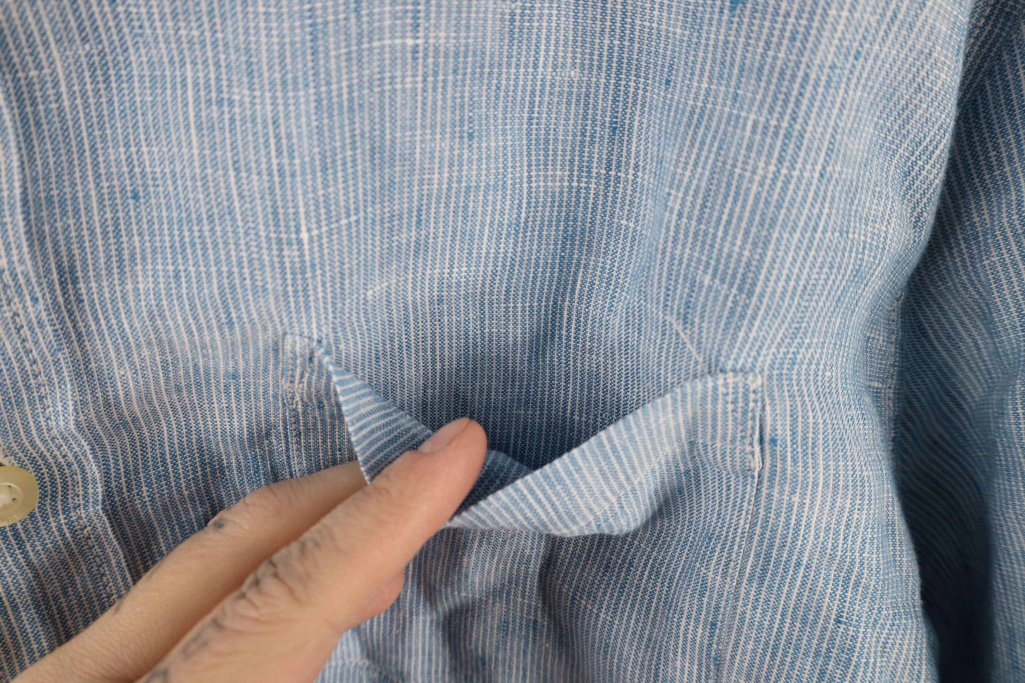 Banana Republic × Vintage Banana Republic Camden Striped Collared Button Down Shirt Size US M / EU 48-50 / 2 - 5 Thumbnail