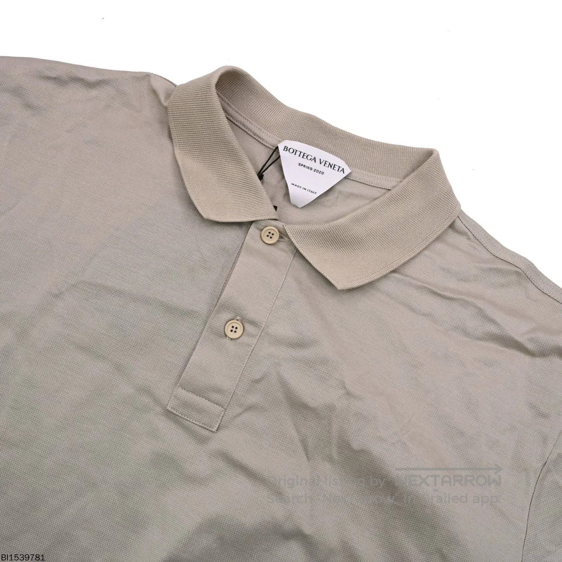 Bottega Veneta beige cotton short sleeve polo shirt. Size US XXL / EU 58 / 5 - 3 Thumbnail