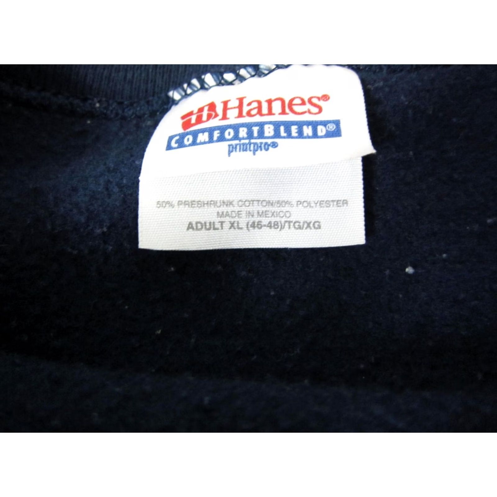Hanes VINTAGE Hanes Sweatshirt Mens XL Blue St Johns Crest Casual Pullover Crew Neck Sweater Knit 90s All Seasons Size US XL / EU 56 / 4 - 5 Thumbnail