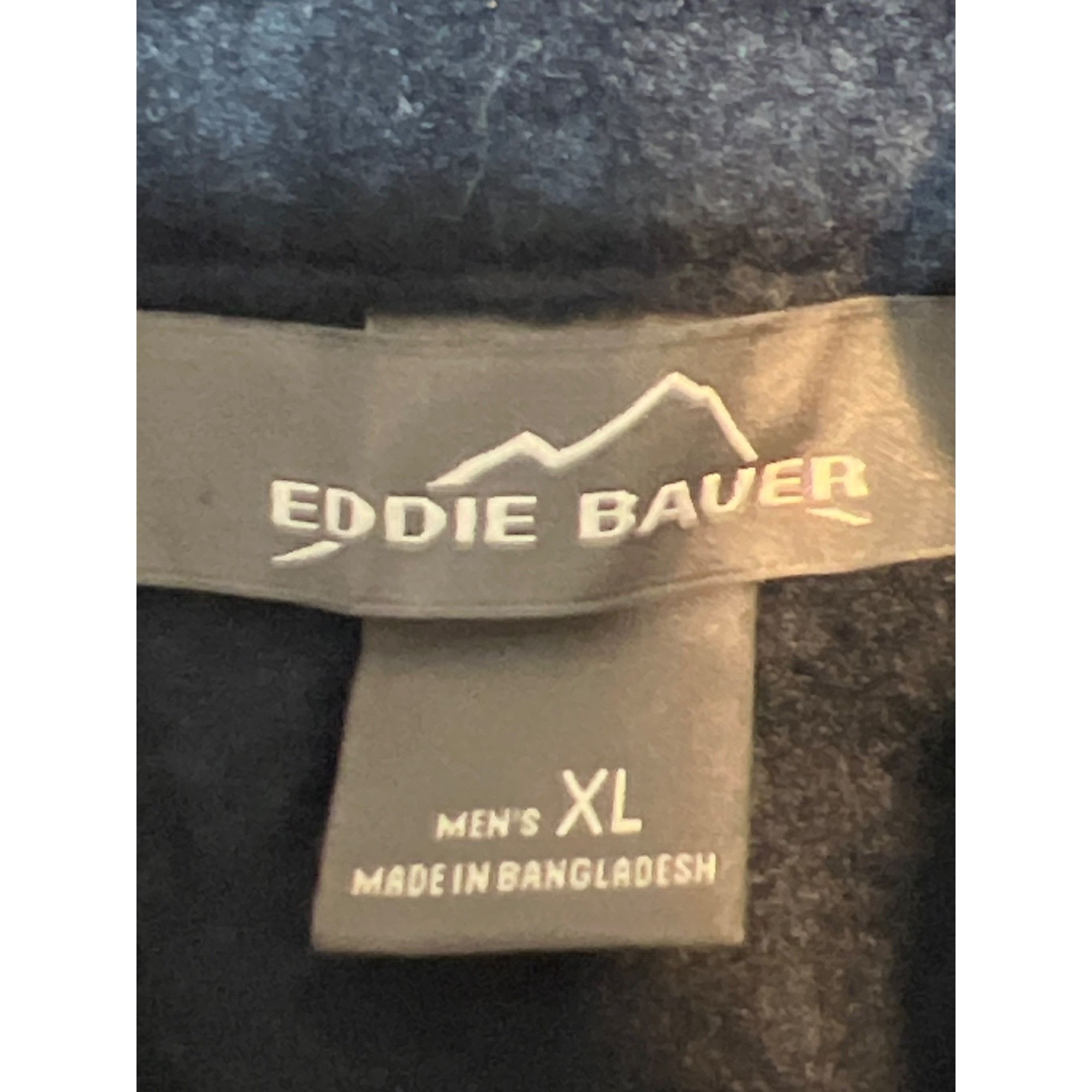 Eddie Bauer Eddie Bauer Mens XL Fleece Vest Full Zip Navy Blue Size US XL / EU 56 / 4 - 4 Thumbnail