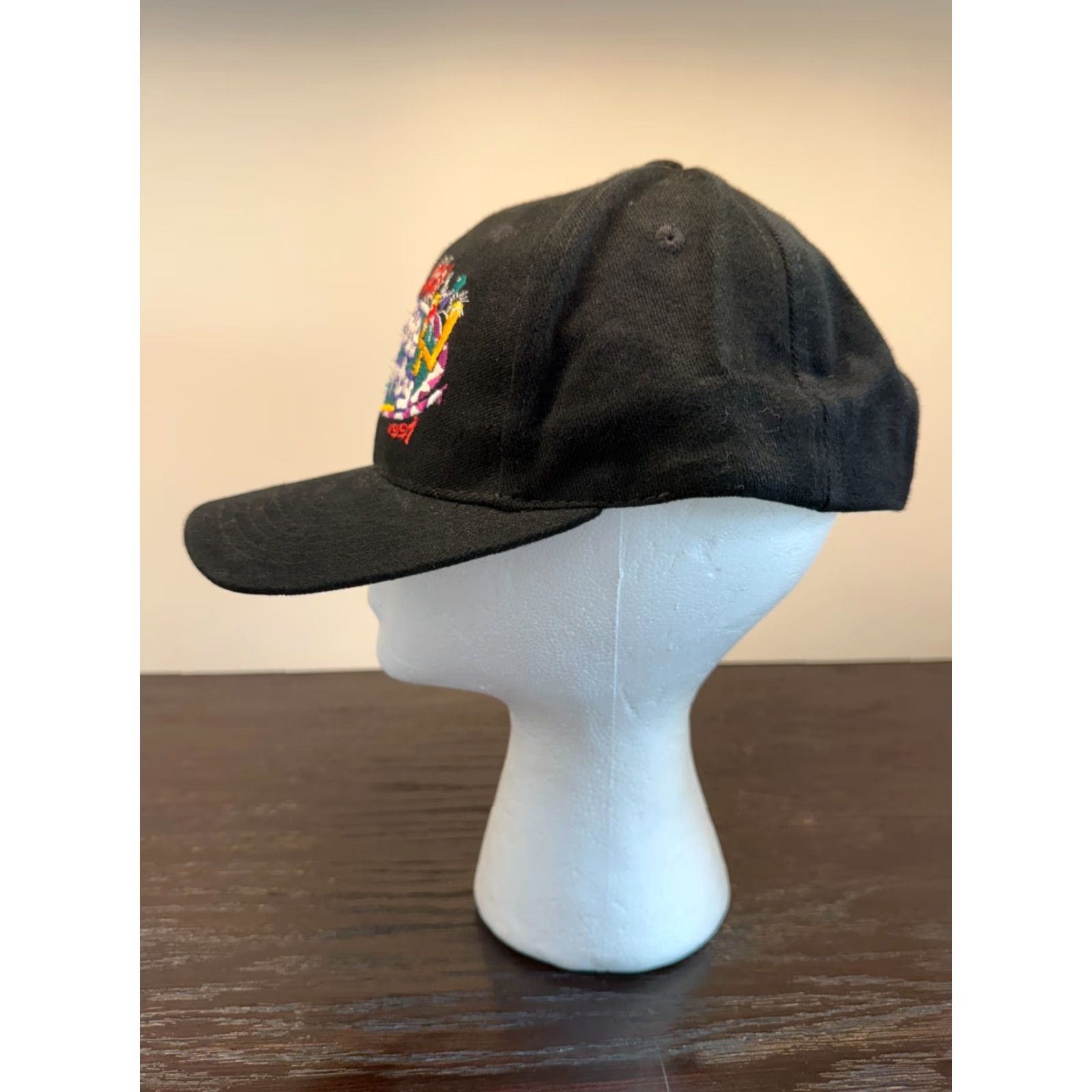 Logo Athletic VINTAGE Logo Athletic Hat Cap Mens One Size Black Snapback 1997 Tailgate Party Super Bowl XXXI Size ONE SIZE - 5 Thumbnail
