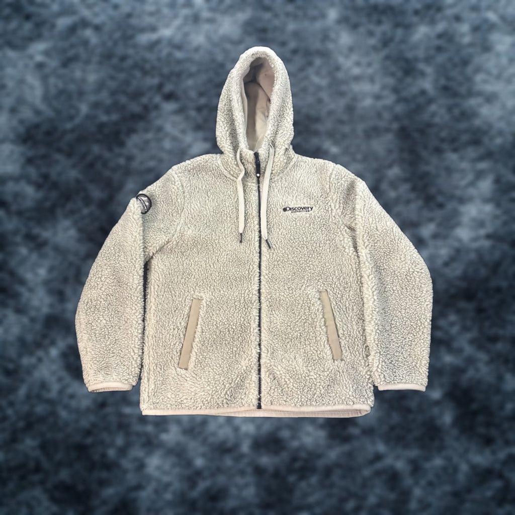 Vintage VINTAGE Discovery Expedition Bomber Jacket Mens M Zip Deep Pile Oatmeal Beige Fleece Outdoor Size US M / EU 48-50 / 2 - 1 Thumbnail