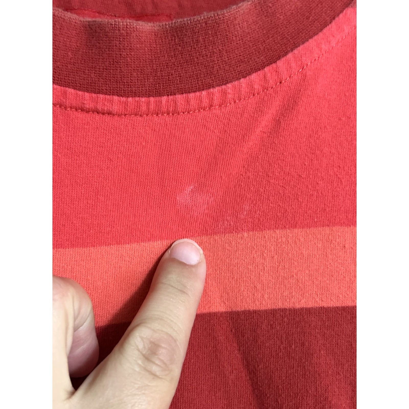 Vintage 4 Hunnid T-Shirt Short Sleeve Large Red Striped Stains Men Pro Regular Size L Size US L / EU 52-54 / 3 - 4 Thumbnail