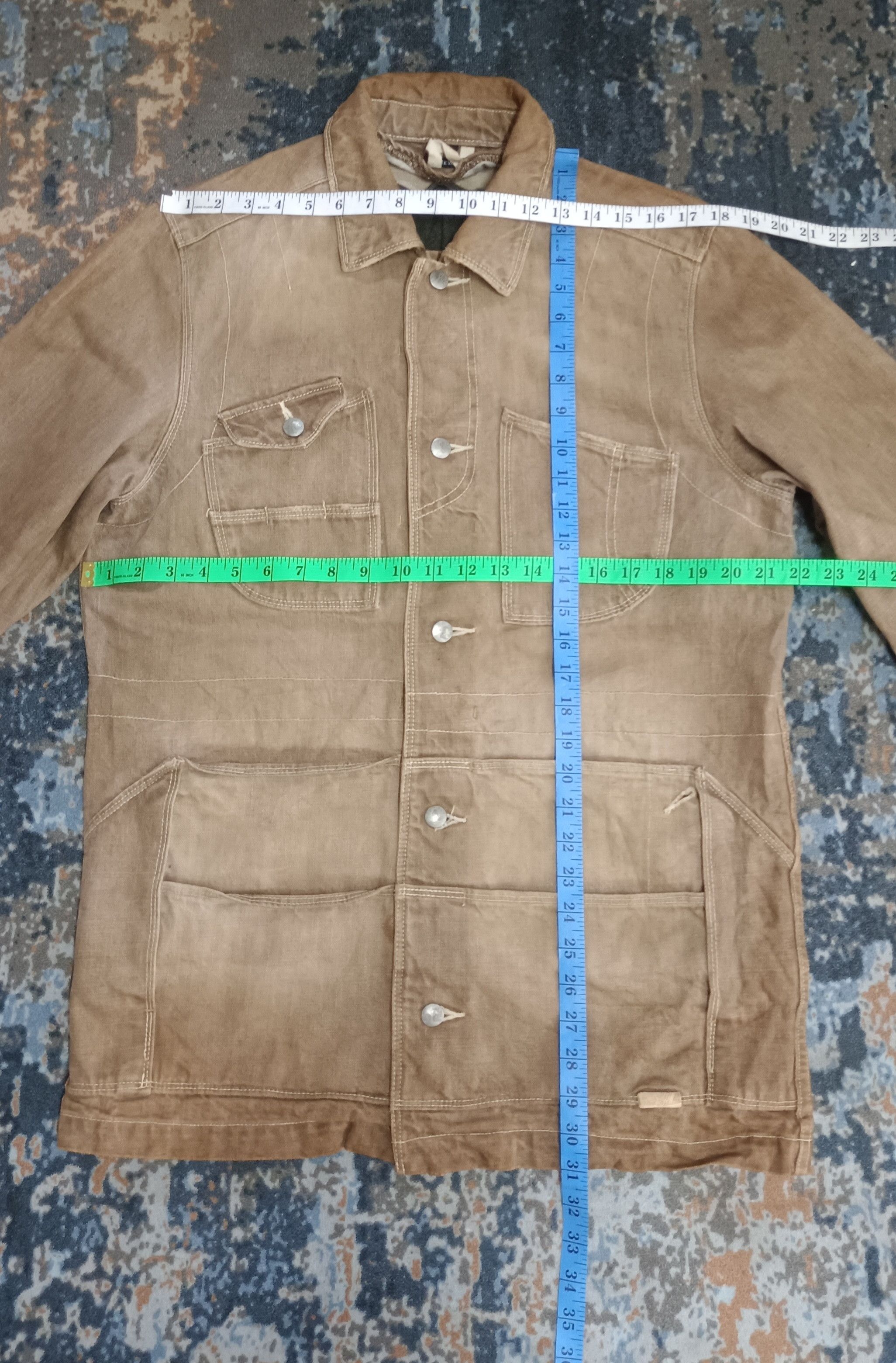 R.Newbold R.Newbold 8 Pocket Bodder Pattern Denim Jacket Size US L / EU 52-54 / 3 - 14 Thumbnail