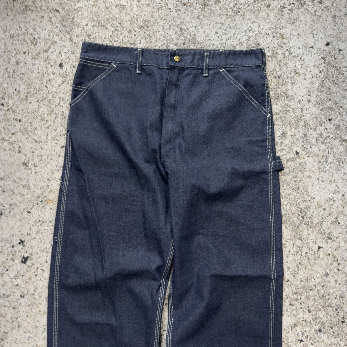 Vintage Vintage 80s Sears Denim Dungaree Carpenter Work Pants Jeans Size US 35 - 3 Thumbnail