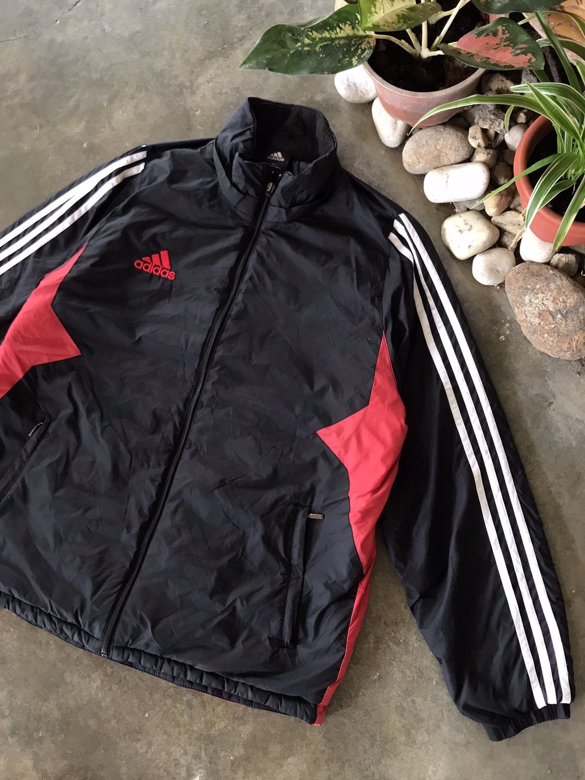 Adidas × Vintage VTG Adidas White Stripe Light Jacket 🔥 Size US L / EU 52-54 / 3 - 7 Thumbnail