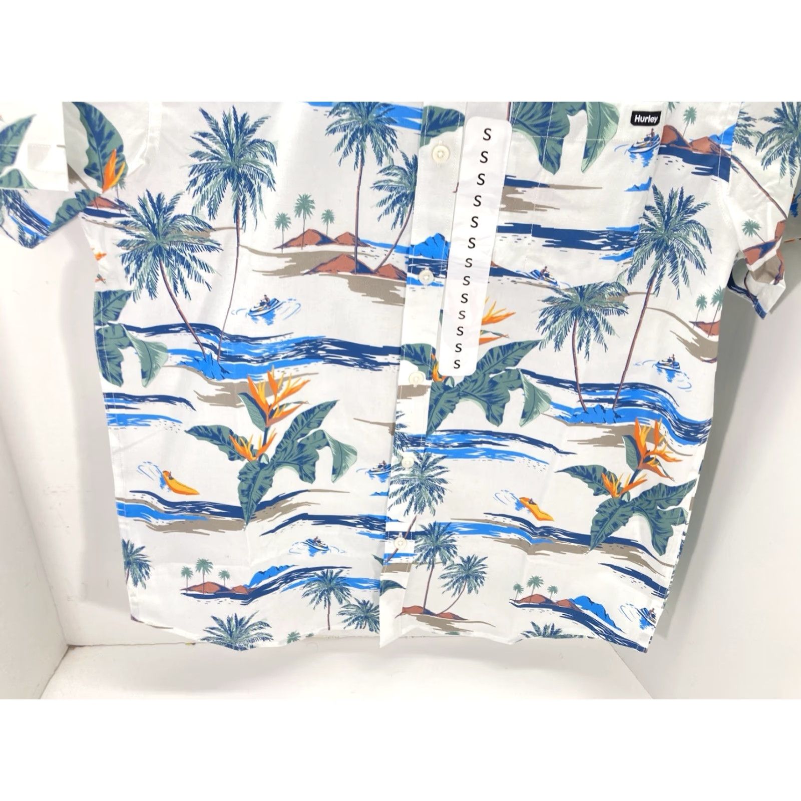 Hurley Hurley Patio Cabana Shirt Men Sz Small AOP Floral Button Short Sleeve Casual NWT Size US S / EU 44-46 / 1 - 3 Thumbnail