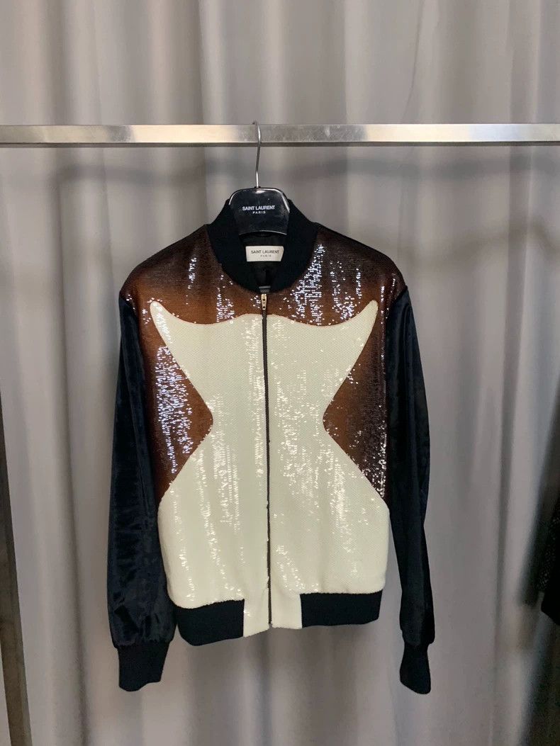 Saint Laurent Paris Saint Laurent Paris 2016FW butterfly wing sequin jacket Size US S / EU 44-46 / 1 - 1 Thumbnail