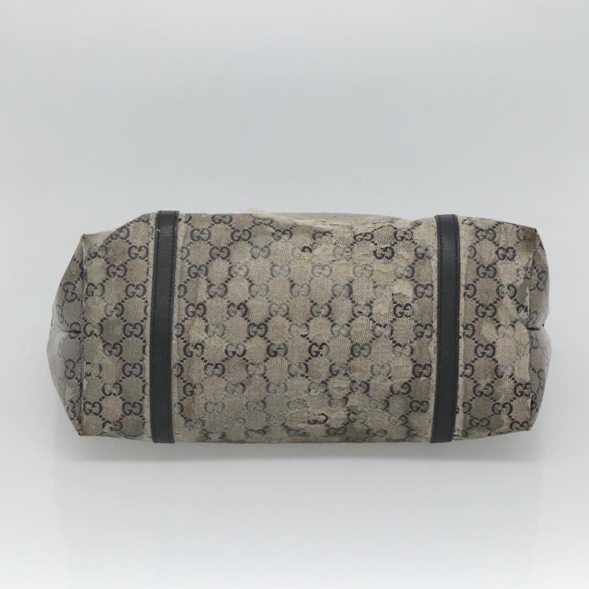 Gucci GUCCI GG Crystal Tote Bag Coated Canvas Navy Gold Size ONE SIZE - 9 Thumbnail