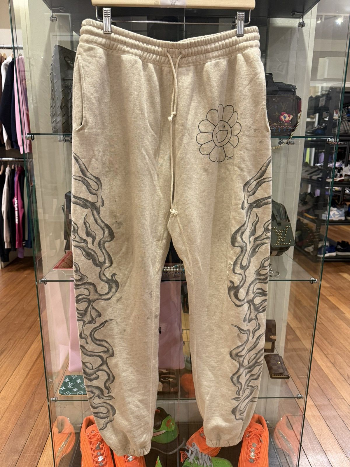 Saint Michael × Takashi Murakami Saint Michaels x Takashi Murakami Flame Sweatpants Size US 32 / EU 48 - 1 Thumbnail