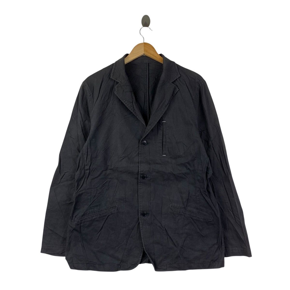 Takeo Kikuchi Takeo Kikuchi TK Black Workwear Blazer Jacket Cotton Size 40R - 1 Thumbnail