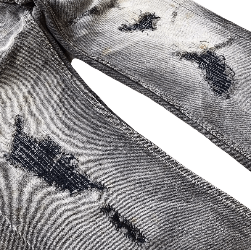Other Army Of No! Japan Distressed Double Pocket Bootcut Size US 32 / EU 48 - 6 Thumbnail