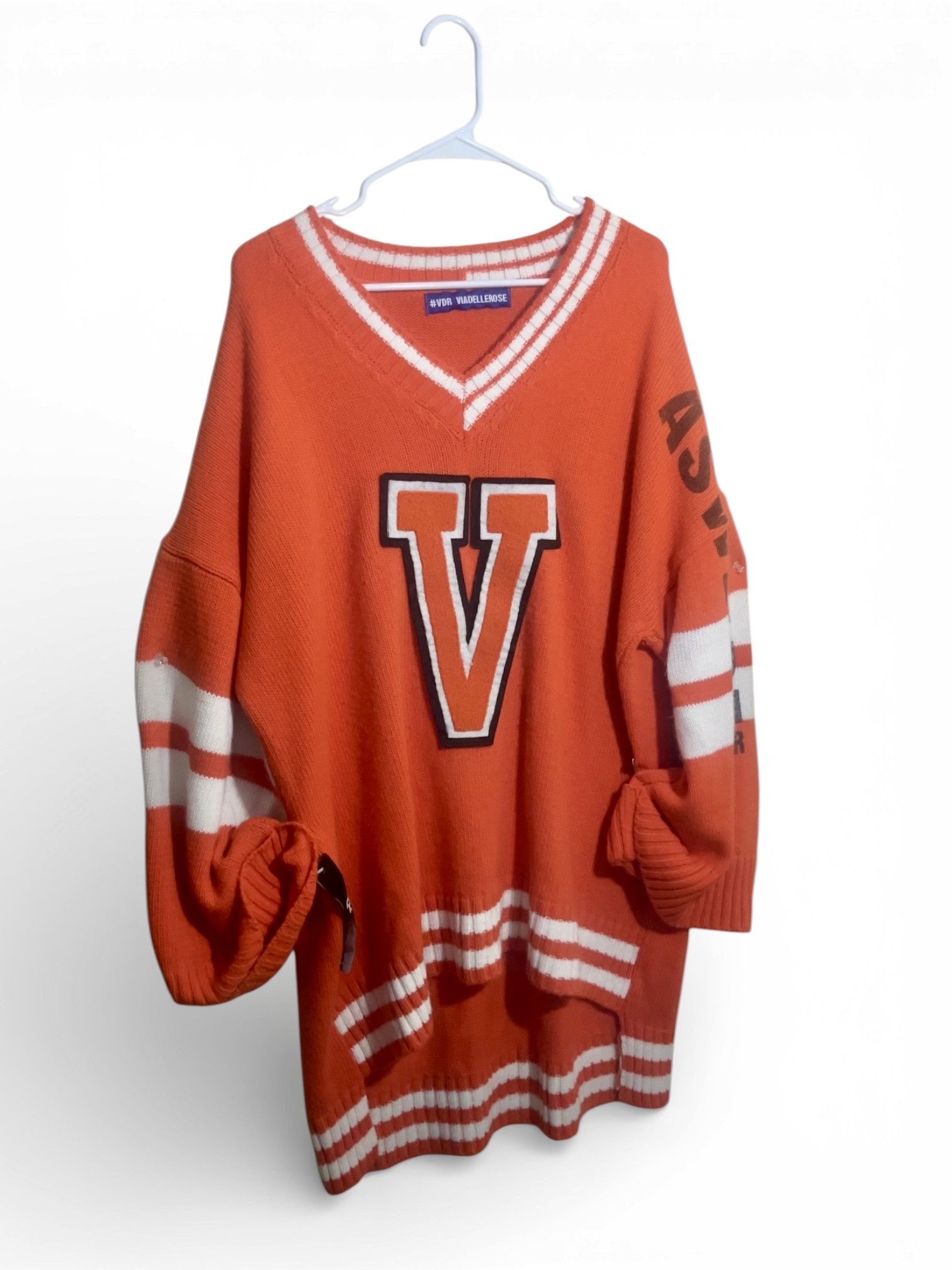 Other Viadellerose Varsity Oversized Sweater Italian Streetwear Size ONE SIZE - 2 Thumbnail
