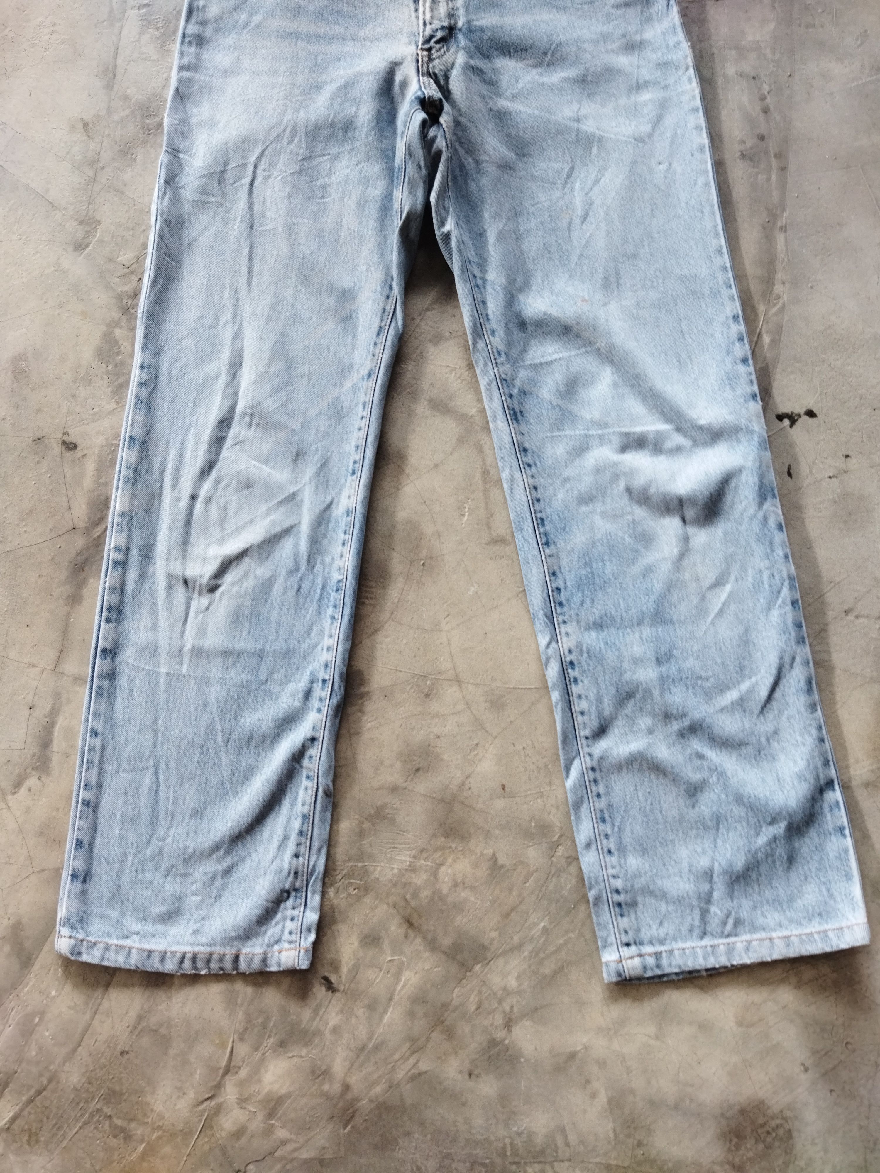 Edwin × Vintage VINTAGE EDWIN DISTRESSED LIGHT BLUE JEANS PANTS Size US 30 / EU 46 - 3 Thumbnail