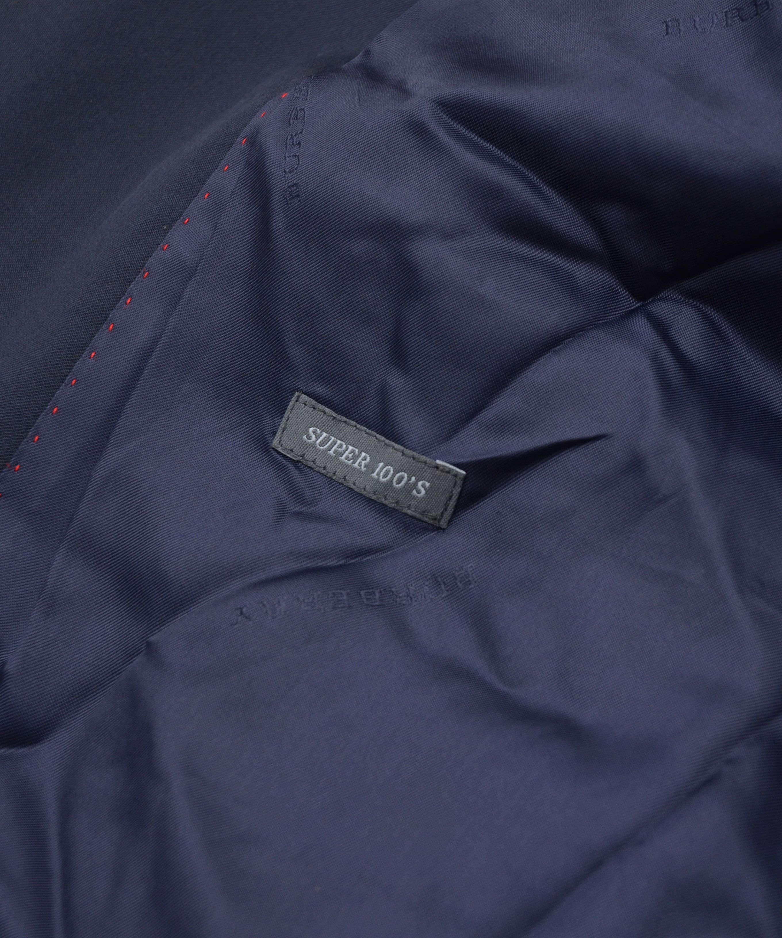 Burberry Luxury Burberry London Super 100 Blazer Navy Old Money Size 50R - 9 Thumbnail
