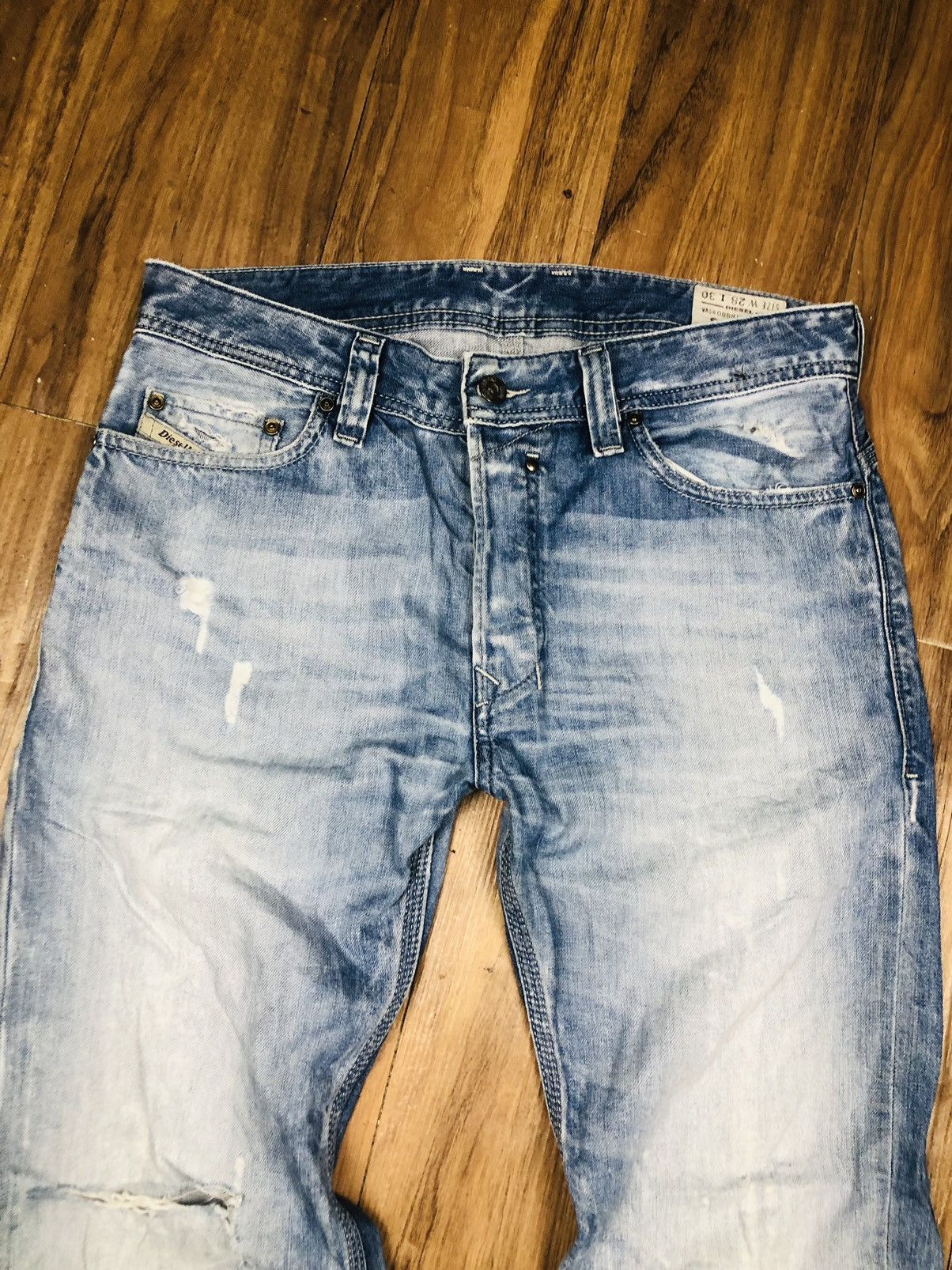 Diesel Diesel Industry Distress Jeans (33) Size US 28 / EU 44 - 3 Thumbnail