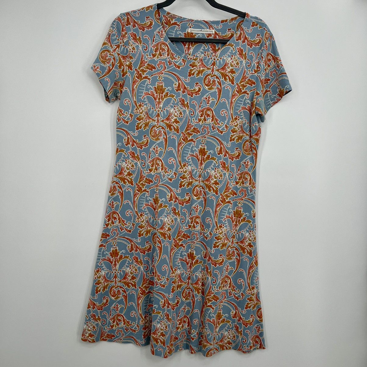 Other Peruvian Connection Pima Cotton Sleeve Floral Paisley Dress Size M / US 6-8 / IT 42-44 - 1 Thumbnail