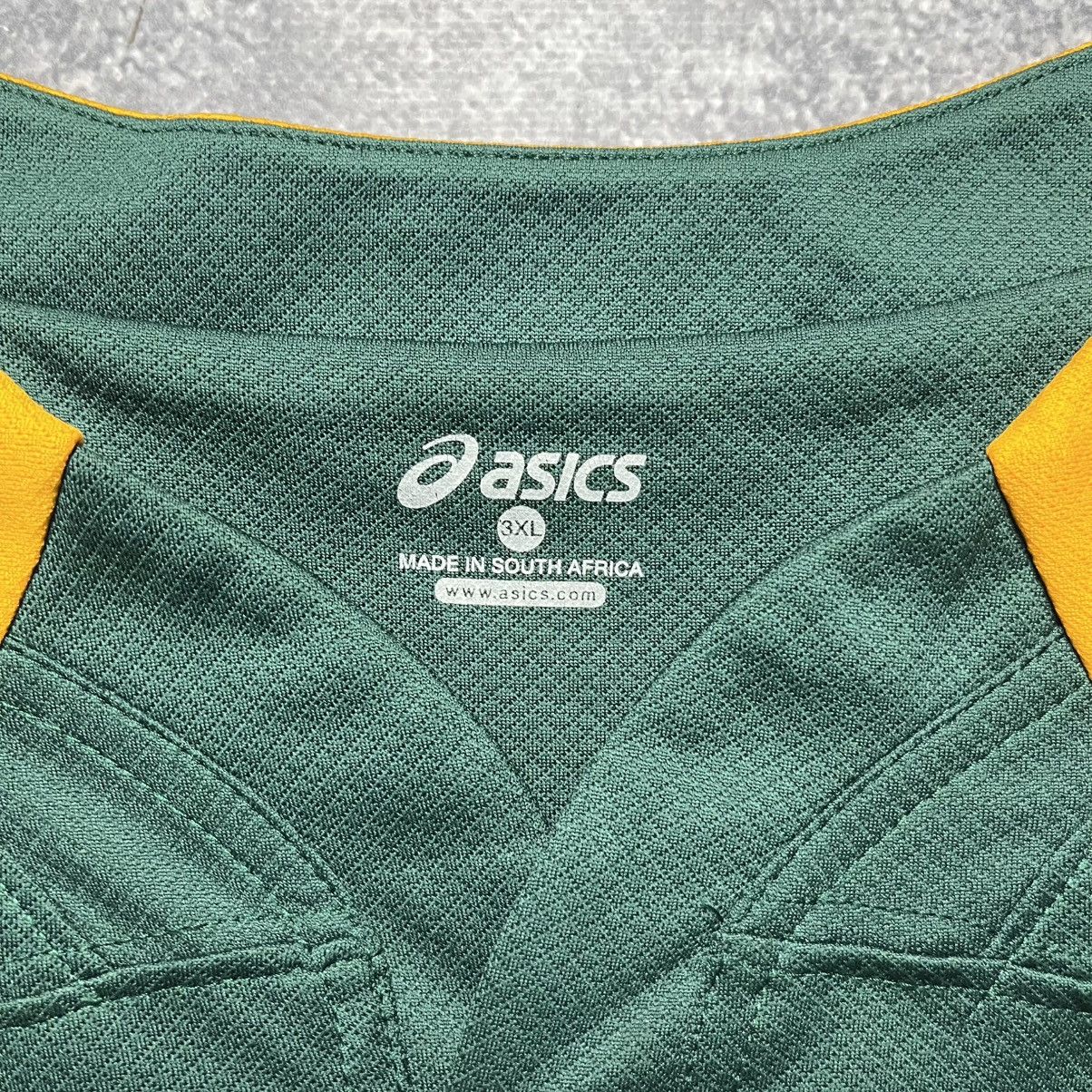 Asics Vintage Asics South Africa Springboks Home Rugby Jersey Size US XXL / EU 58 / 5 - 8 Thumbnail