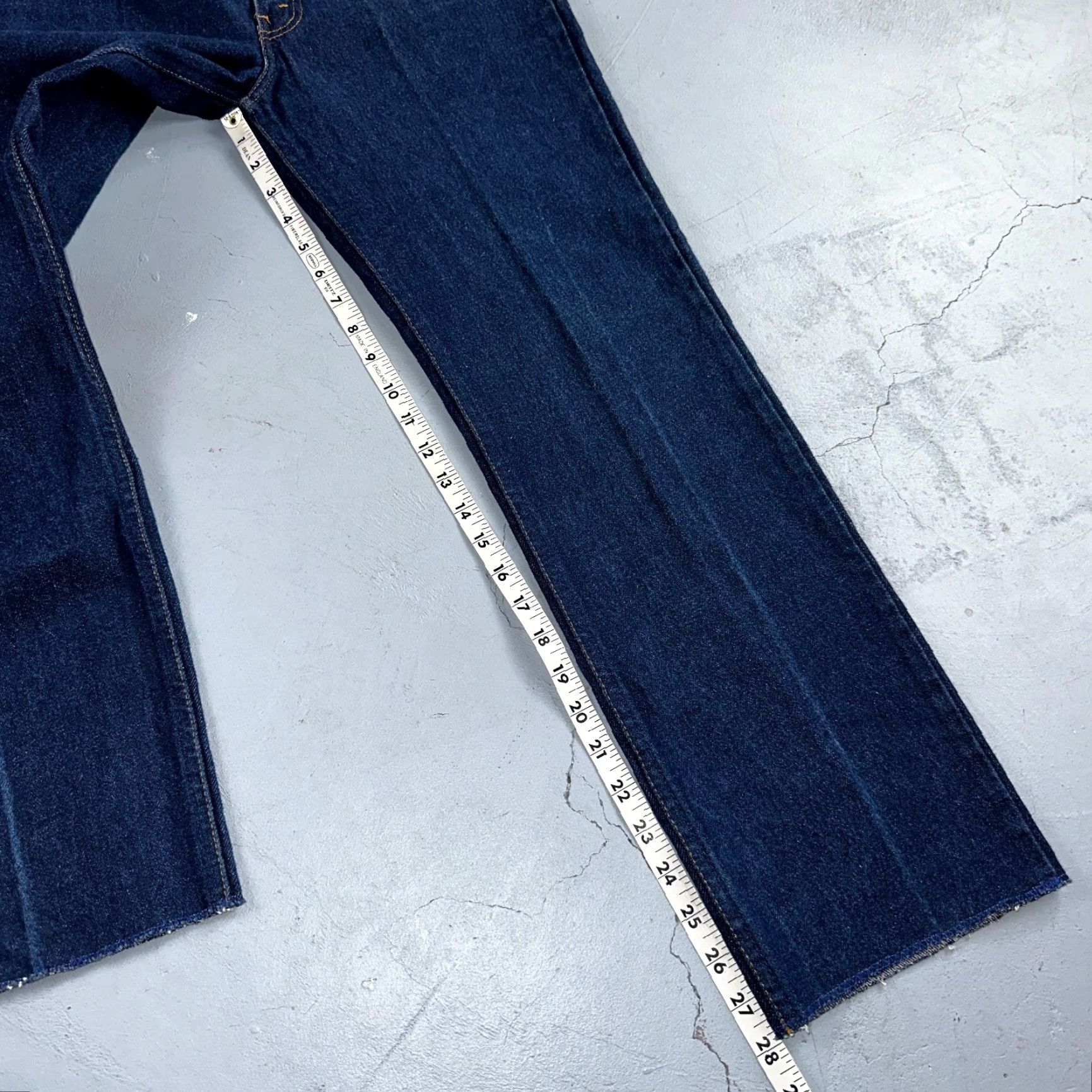 Levi's VINTAGE Levi's 505 Jeans Men 30x34 Dark Wash Cotton Denim 80s Retro Straight Style Size US 30 / EU 46 - 6 Thumbnail