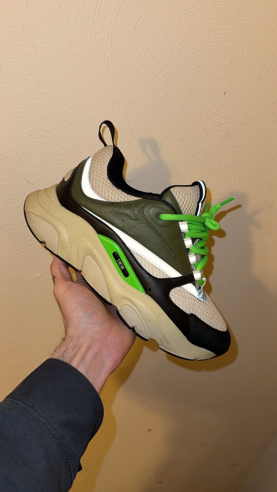 Dior Dior B22 Khaki Pistachio Size US 9 / EU 42 - 13 Thumbnail