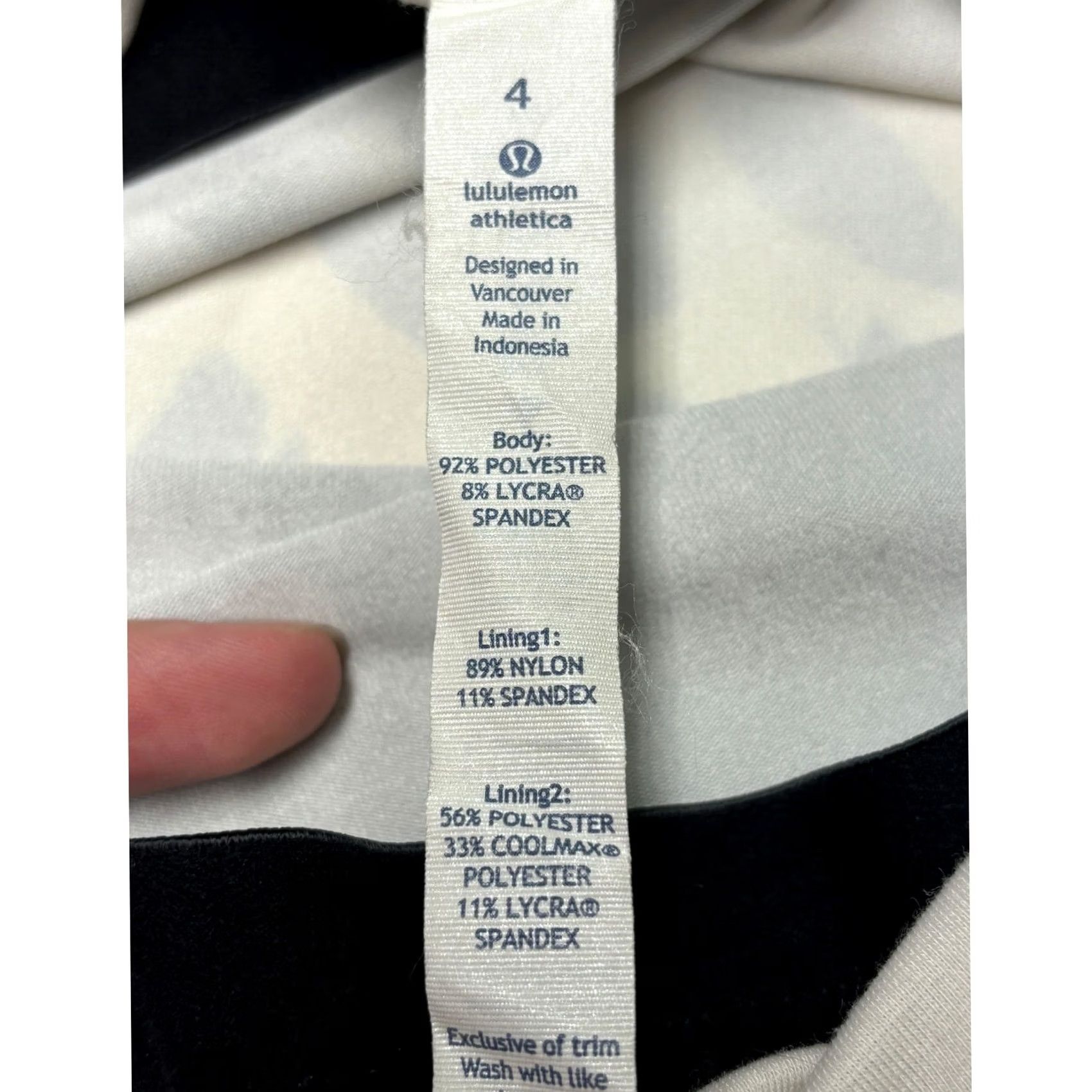 Lululemon Lululemon Athletica Tank Top Womens Size 4 Black White Athletic Yoga Workout Size S / US 4 / IT 40 - 2 Thumbnail