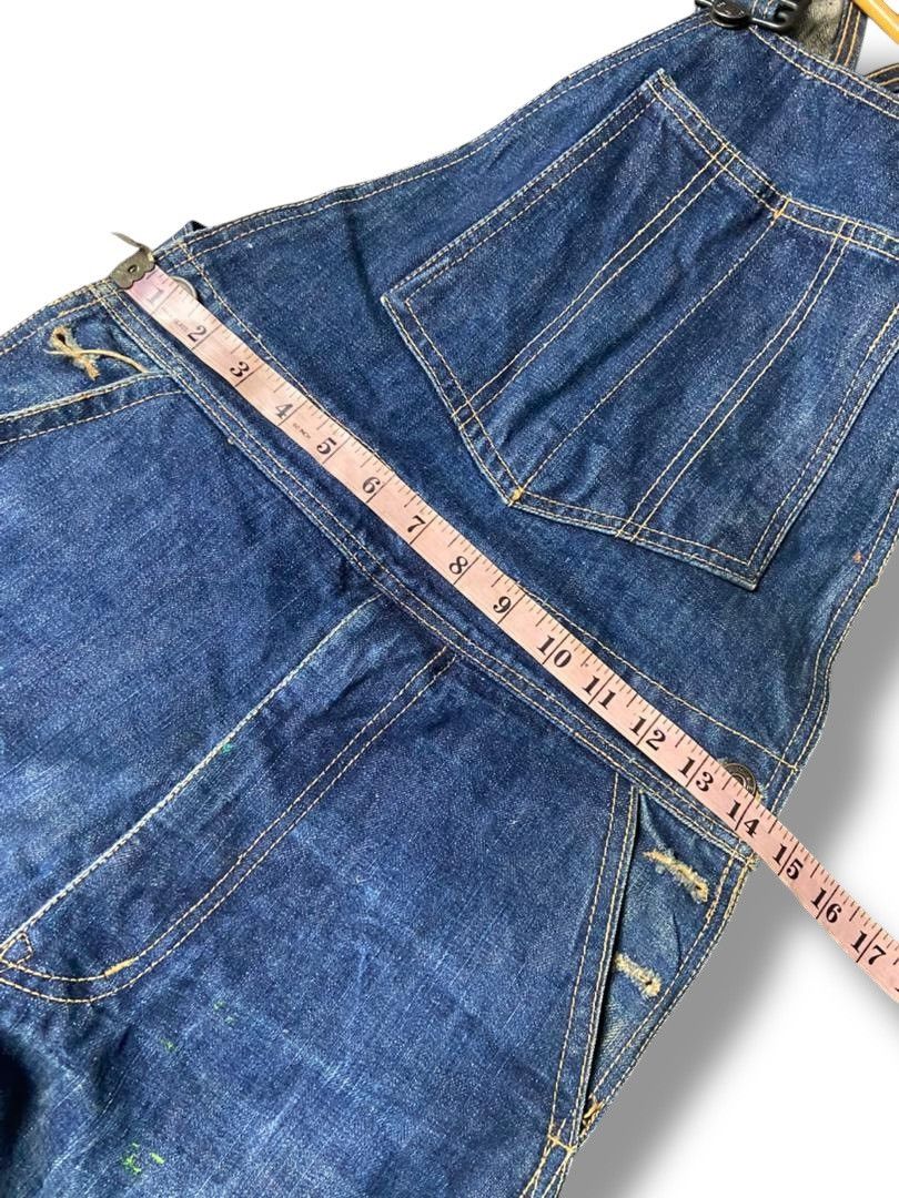 Edwin Vintage Edwin Jeans Overalls with Paint Splatter (160) Size US 29 - 2 Thumbnail
