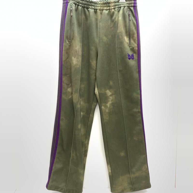 Jogger track pants uneven elastic waistline sideline Green