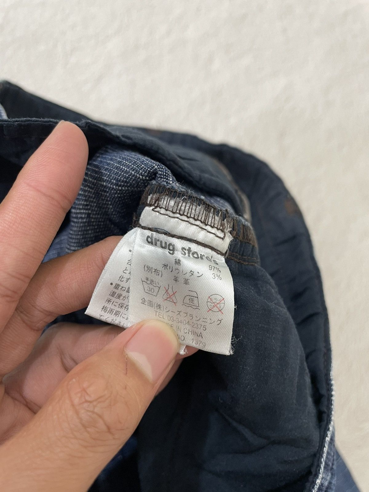 Japanese Brand 2000s Drug Japan Cargo Denim Washed Distressed Y2K Size US 32 / EU 48 - 6 Thumbnail