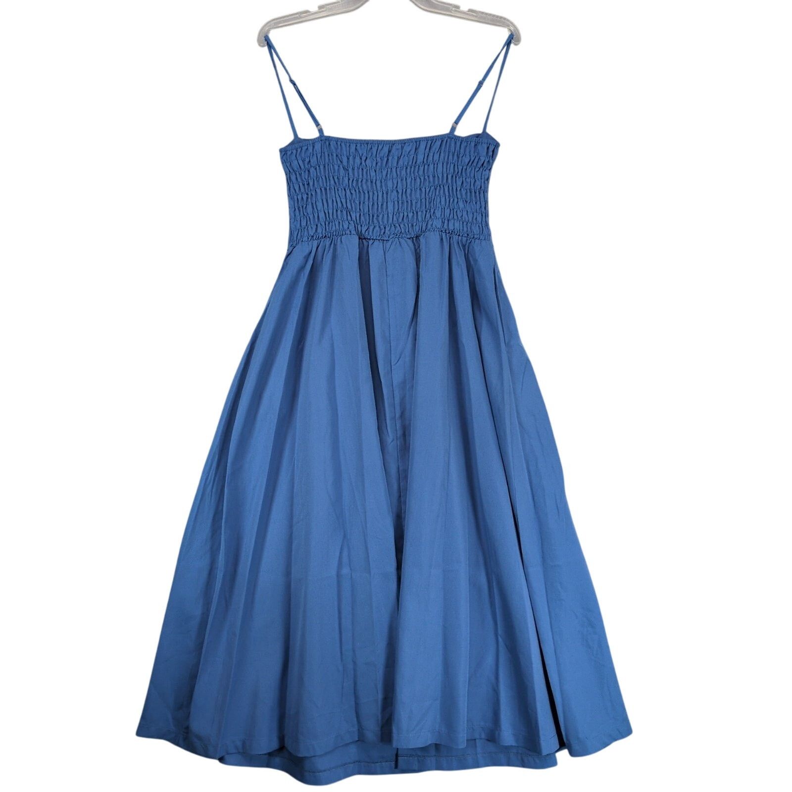 Other AEL Amy Enjoy Life Blue Smocked Sleeveless Maxi Dress Size L Size L / US 10 / IT 46 - 2 Thumbnail