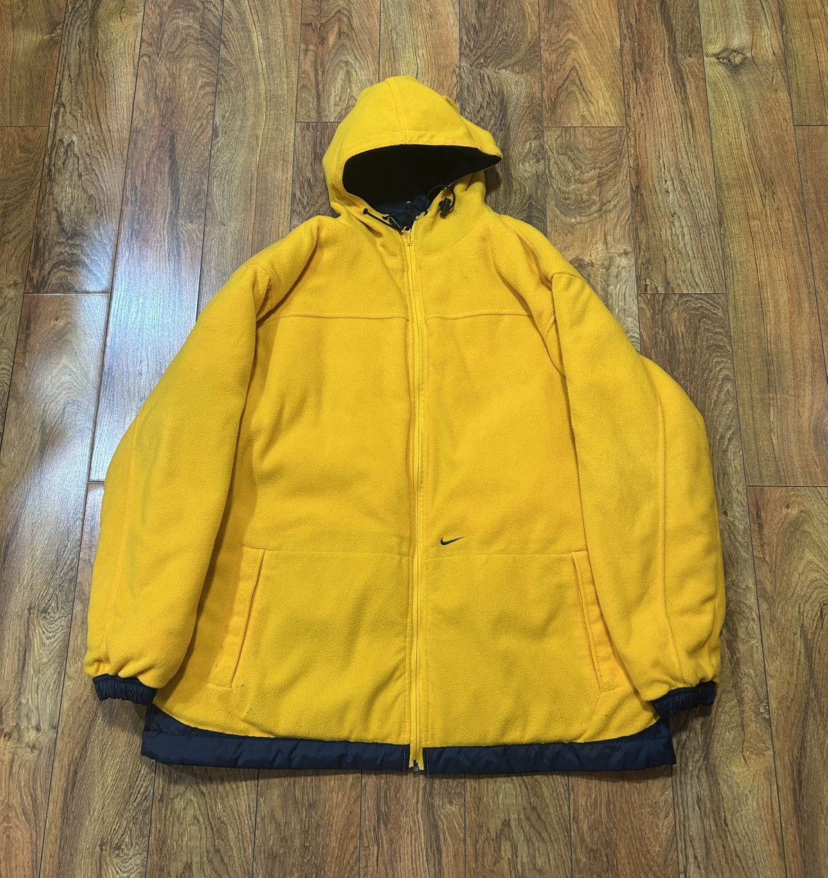 Nike Vintage Y2K Nike Reversible Jacket Blue / Yellow Size US XL / EU 56 / 4 - 1 Thumbnail