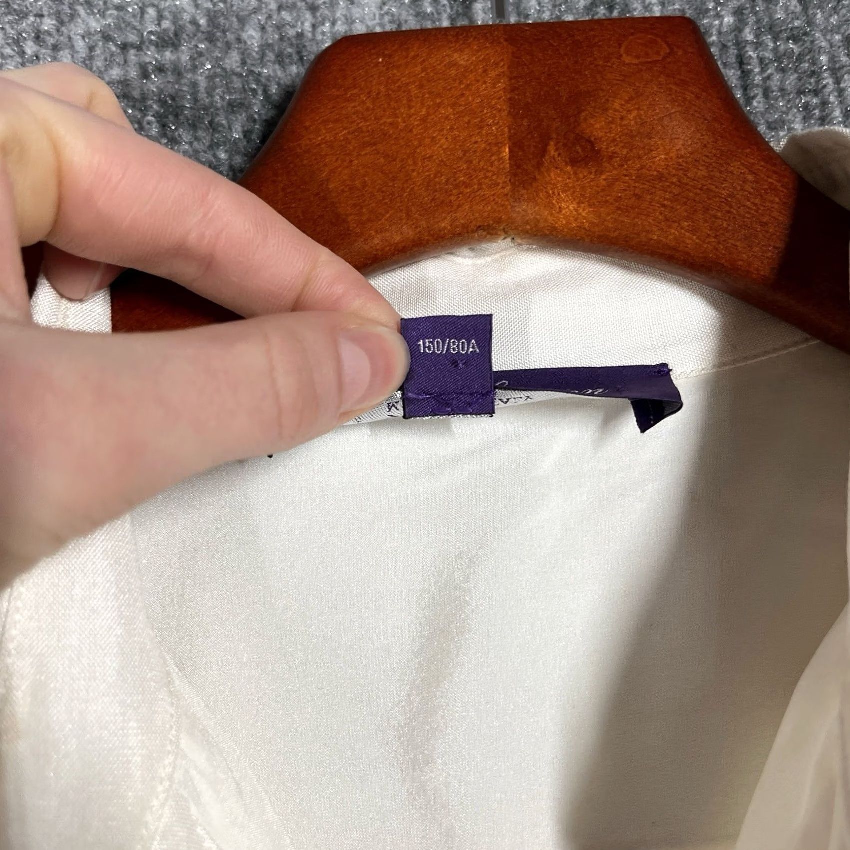 Ralph Lauren Purple Label Ralph Lauren Purple Label Silk Shirt Dress Womens Size 0 Ivory Collar Midi Flaws Classic Designer Party/Cocktail Dress Mens? Size XS / US 0-2 / IT 36-38 - 4 Thumbnail